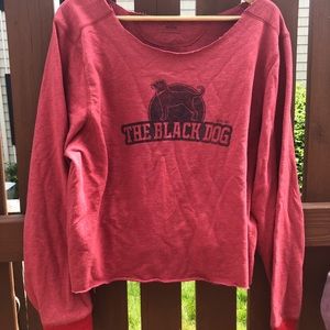 Cropped Black Dog Sweatshirt